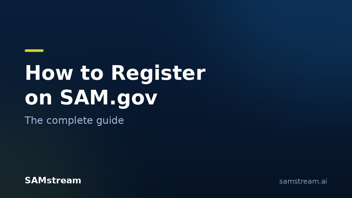 How to register on SAM.gov: the complete guide