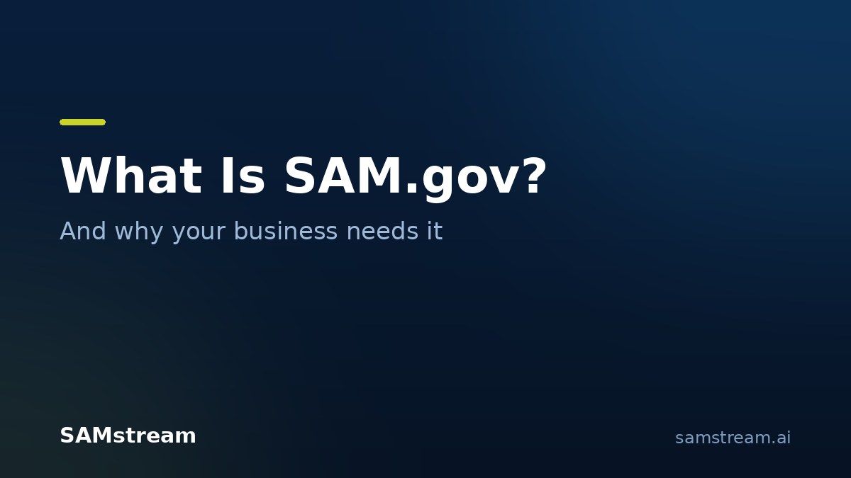 The SAM government website: what SAM.gov is and why your business needs it